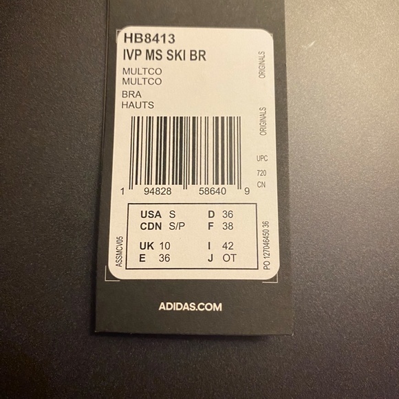 Adidas X Ivy Park Ski Tag Medium Support Bra Size S - Picture 5 of 5